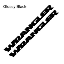 Load image into Gallery viewer, Jeep Wrangler Hood &amp; Door Vinyl Decal – Engine Cover Bonnet Sticker | JK, JL, TJ, YJ, Unlimited, Sahara | 13 Colors