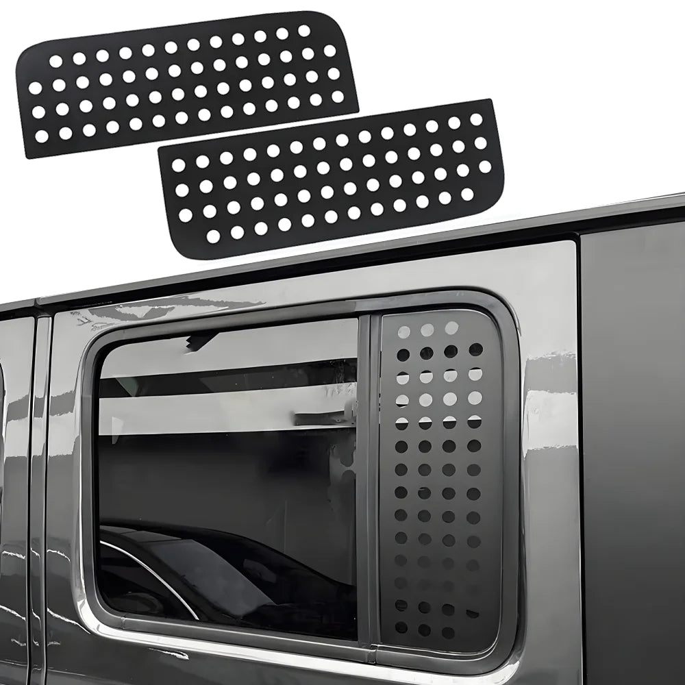 Rear Door Window Glass Decoration Cover Trim Decals for Jeep Wrangler JL JT 2018 2019 2020 2021 2022 2023 2024 2025 Accessories