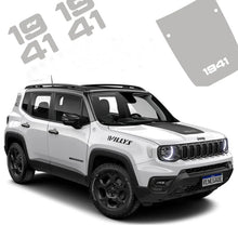 Cargar imagen en el visor de la galería, 1941 Heritage-Style Hood Scoop Decal for Jeep Renegade (2016–2025) | Precut Vinyl Graphics