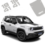 1941 Heritage-Style Hood Scoop Decal for Jeep Renegade (2016–2025) | Precut Vinyl Graphics