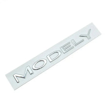 Cargar imagen en el visor de la galería, Original 3D ABS Letter Logo Emblem for Tesla Model 3 / Model Y | Rear Tailgate Trunk Badge