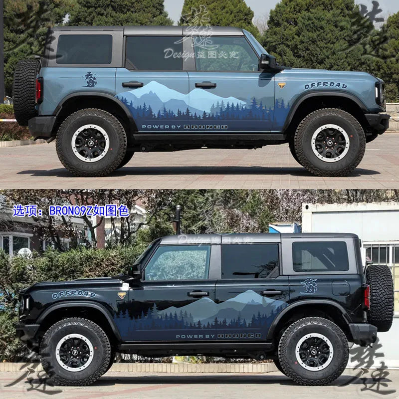 Off-Road Custom Body Exterior Vinyl Decal Kit for Ford Bronco | KK Sport Wrap