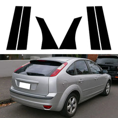 6Pcs for Ford Focus Sedan/Hatchback 2005 2006 2007 2008 2009 2010-2014 Car Door Window Trim Pillar Posts Decorative Cover Trim