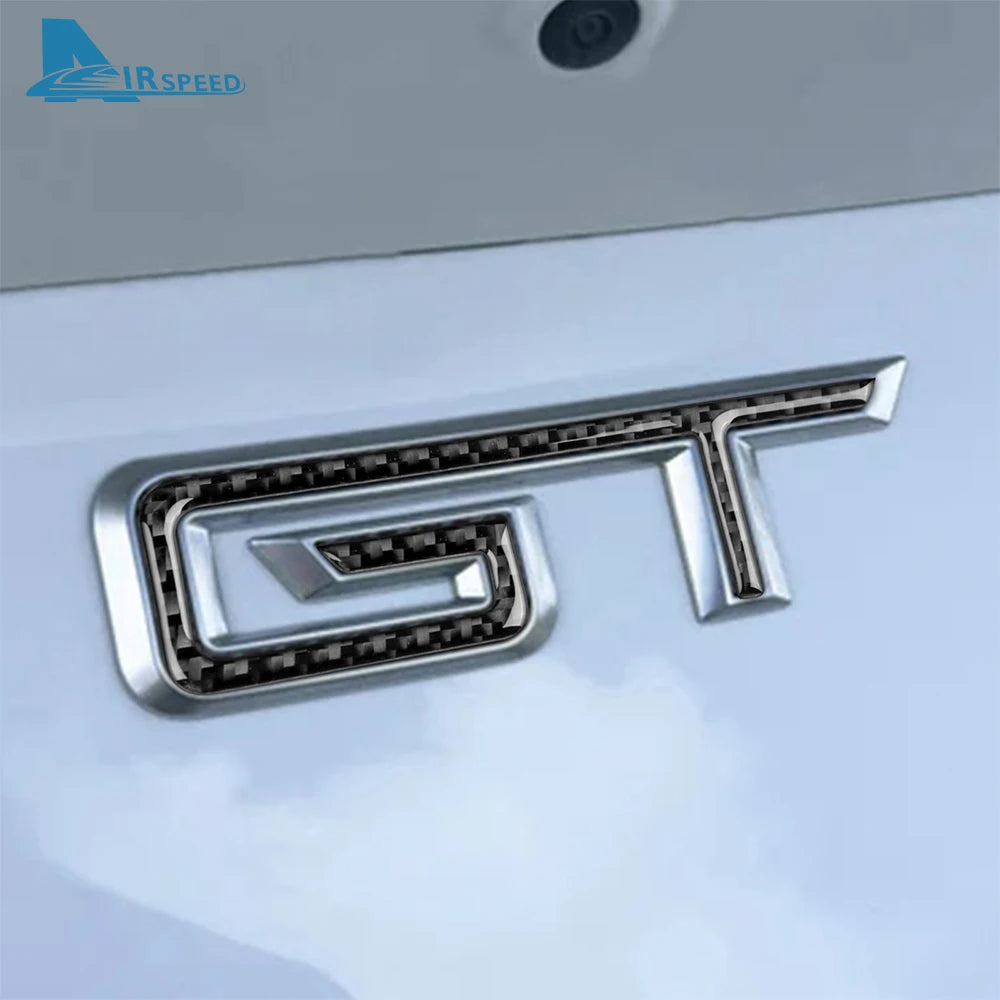 Real Soft Carbon Fiber Rear Panel Trim for Ford Mustang GT (2024-2026) | LHD & RHD