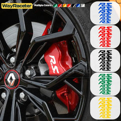 Renault Brake Caliper Decal Set – Hi-Temp Waterproof Reflective Vinyl | Megane RS, Clio, Sandero GT, Twingo, Laguna, Arkana (6 Pcs)