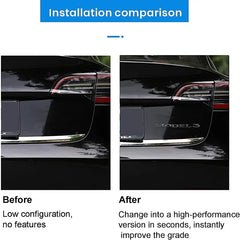 Original 3D ABS Letters Logo For Tesla MODEL 3 Y Car Rear Tailgate Trunk Emblem Badge Decal Stickers Auto Styling Accessories