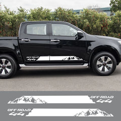 Mountain 4x4 Off-Road Door Side Decal | Universal Pickup Truck Vinyl Graphic