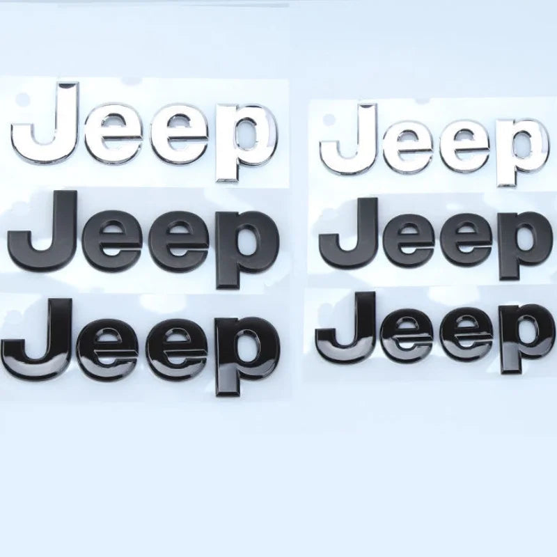 Front & Rear Emblem Badge for Jeep Wrangler JK/JL / Compass / Renegade / Grand Cherokee | JEEP 3D