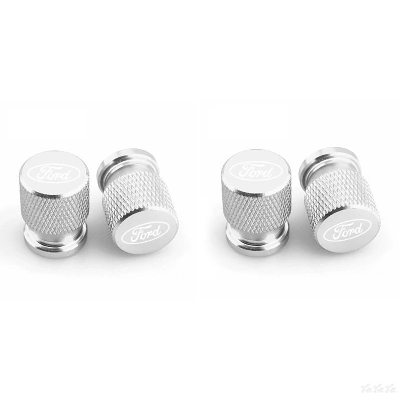 Alloy Tire Valve Stem Caps & Air Valve Dustproof Covers for Ford Mustang / Fiesta / Focus | FORD