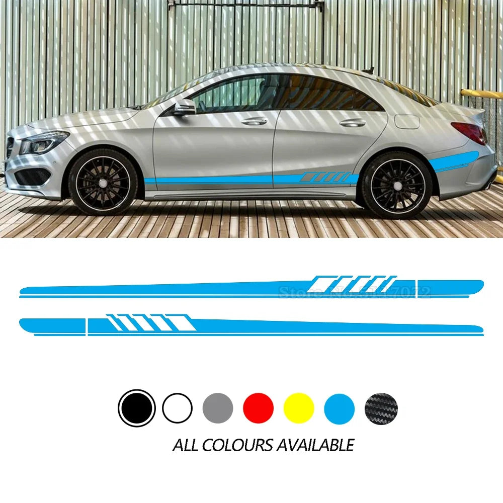 Racing Side Stripe Body Decal for Mercedes-Benz CLA-Class / CLA45 | Style Vinyl Sticker