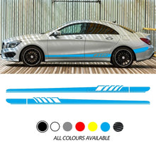 Cargar imagen en el visor de la galería, Racing Side Stripe Body Decal for Mercedes-Benz CLA-Class / CLA45 | Style Vinyl Sticker
