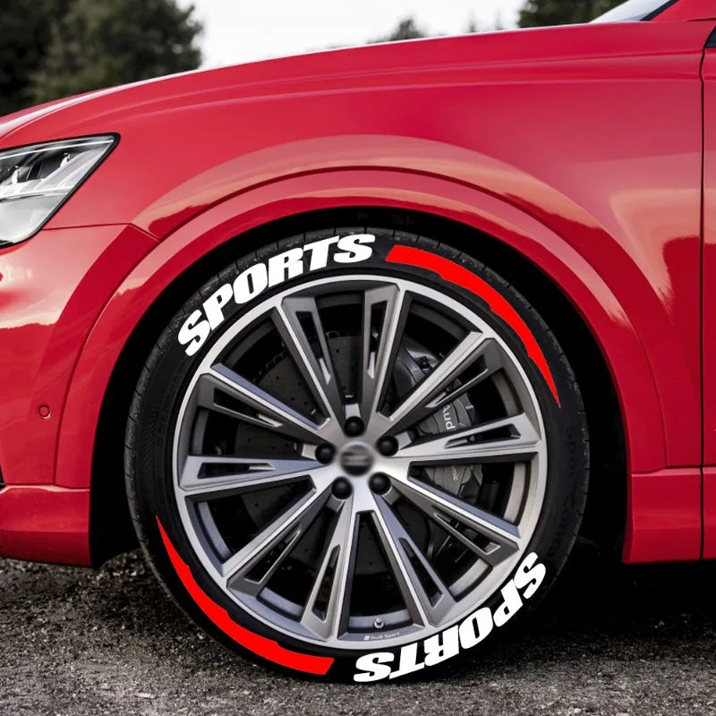 2.7cm 3D PVC Waterproof Tire Letter Stickers | OLPAY Racing Wheel