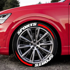 2.7cm 3D PVC Waterproof Tire Letter Stickers | OLPAY Racing Wheel