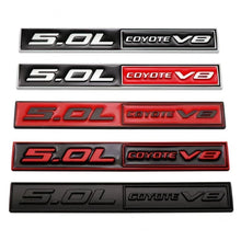 Load image into Gallery viewer, 3D Metal 5.0 COYOTE V8 Trunk &amp; Fender Emblem | Ford Mustang Badge Accessory