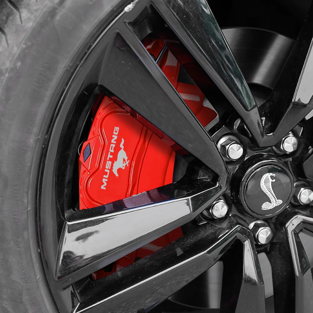 Ford Mustang Brake Caliper Decals – Heat-Resistant High Temp Vinyl (4 Pcs)