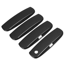 Cargar imagen en el visor de la galería, Glossy Black / Carbon Fiber Outer Door Handle Trim Covers for Dodge Charger / Challenger | 4-Piece