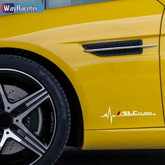 2-Piece Reflective Germany Flag Vinyl Decal Window Sticker for Mercedes-Benz SLC / S-Class | Wayraceter