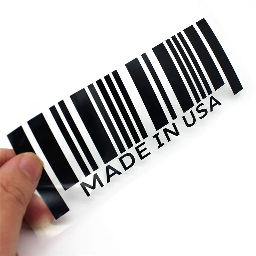 Made in USA Flag Vinyl Stickers - PVC Decals for Cadillac, Ford, GMC, Jeep, Chevrolet, Buick, Hummer, Lincoln, and Dodge