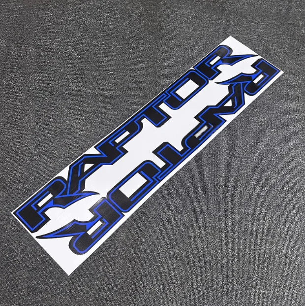 Raptor Bed Winglet Letter & Hood Stripe Sticker | 2-Piece Auto Styling Decal