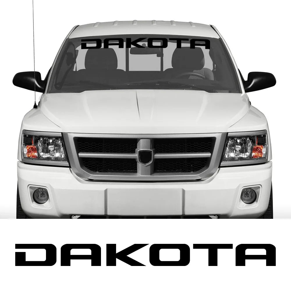 Front Windshield Decal for Dodge Dakota SLT / SXT / 5.9 / R/T | Vinyl Truck Window Sticker
