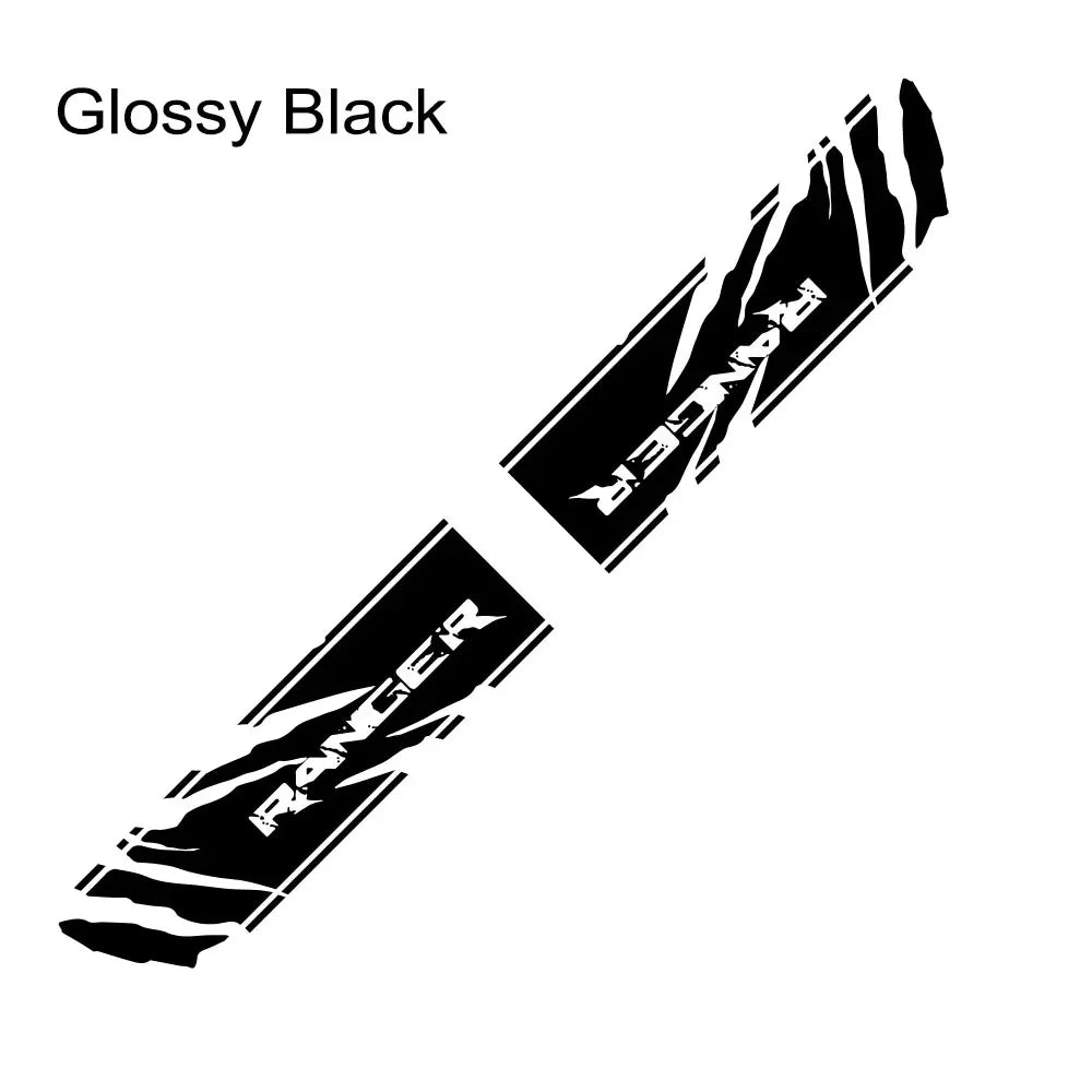 Rear Bed Side Stripe Decal for Ford Ranger Raptor | 2-Piece Vinyl Trunk Graphic