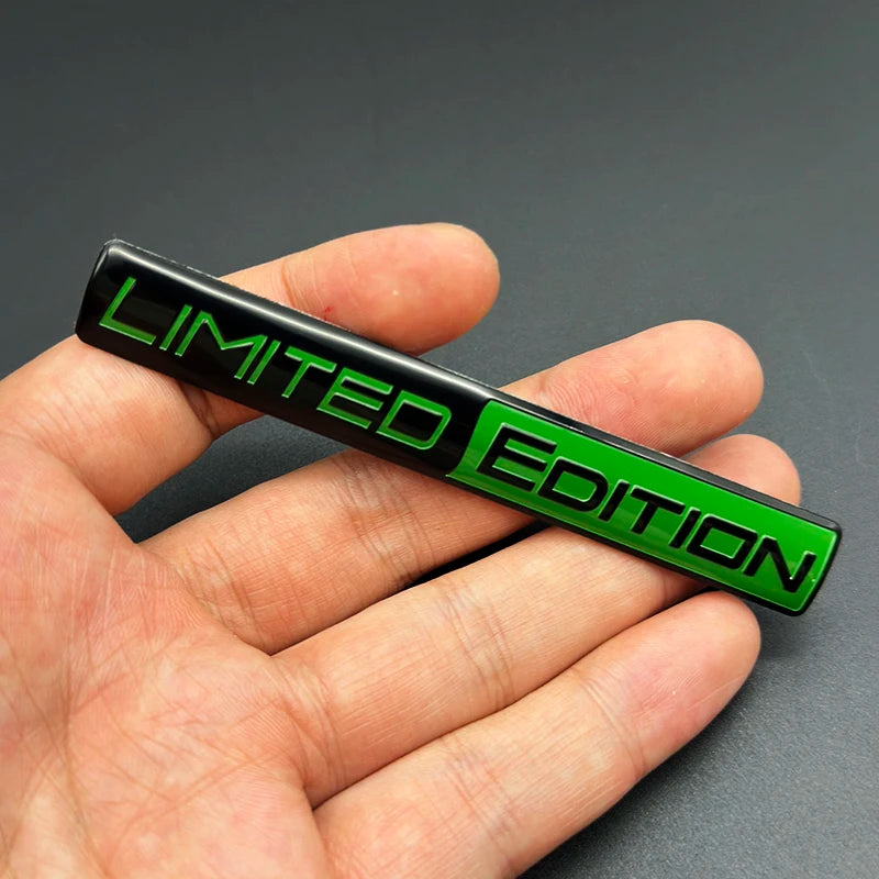 3D Aluminum LIMITED EDITION Emblem Badge Sticker Decal | Universal Car Accessory