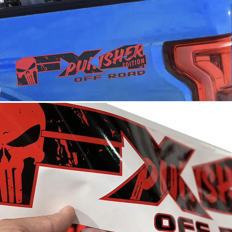 FX4 Off-Road Skull Bedside Decal for 4x4 Trucks | Modified Vinyl Sticker Kit