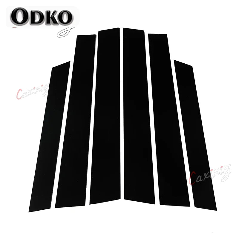 For Honda CRV 2007 2008 2009 2010 2011 Car Door Window Pillar Posts Tirm Cover Stickers Exterior Decoration Parts Black