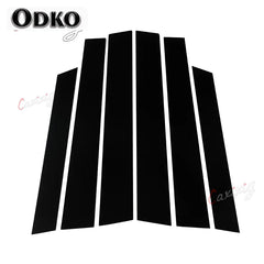 For Honda CRV 2007 2008 2009 2010 2011 Car Door Window Pillar Posts Tirm Cover Stickers Exterior Decoration Parts Black