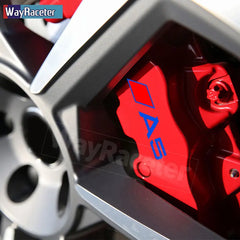 Audi Brake Caliper Decal Set – High-Temp Reflective Vinyl | A3 A4 A5 A6 A7 A8 Q2 Q3 Q5 Q7 Q8 TT TTS S-Line (6 Pcs)
