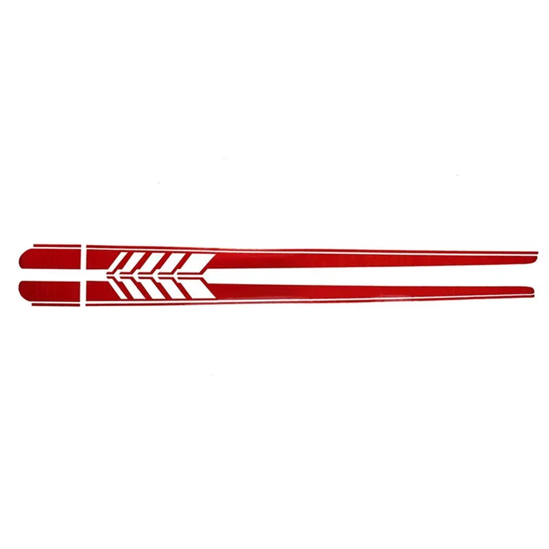Racing Side Mirror Stripe Decal | 2-Piece Universal Non-Fading Vinyl Sticker for Cars & Trucks