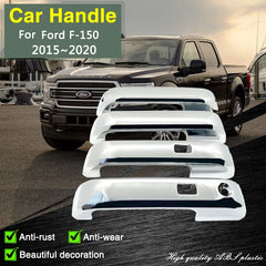 Chrome Smart Door Handle Cover for Ford F-150 (2015–2020) | Exterior Decoration Protective Film