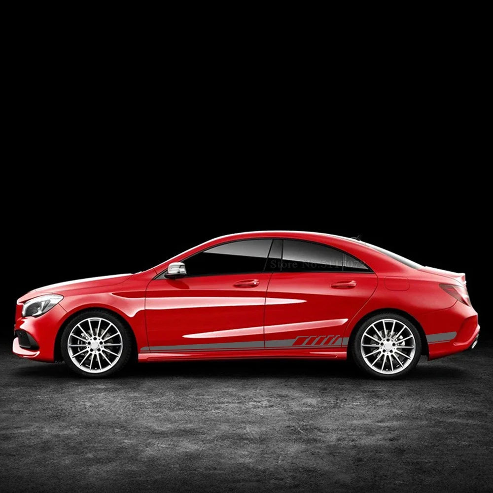 Racing Side Stripe Body Decal for Mercedes-Benz CLA-Class / CLA45 | Style Vinyl Sticker