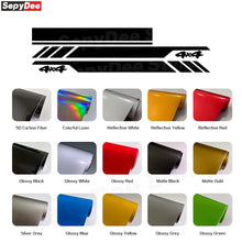 Load image into Gallery viewer, 4x4 Hood &amp; Door Side Stripe Decal Kit for Ford Bronco Sport | Full Body Vinyl Tuning Graphics