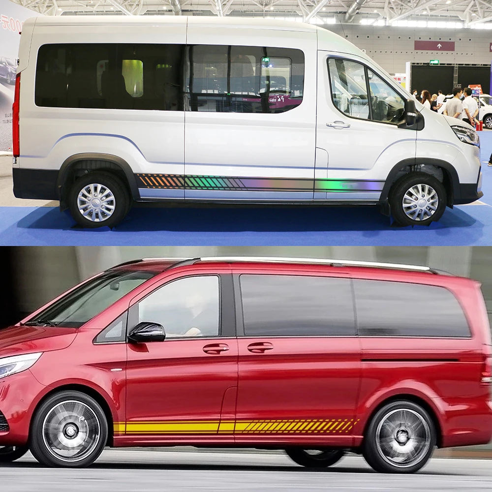 Car Body Stickers for Mercedes-Benz Vito / V-Class / Viano W447 / W639 / W638 | 2-Piece Vinyl Decal