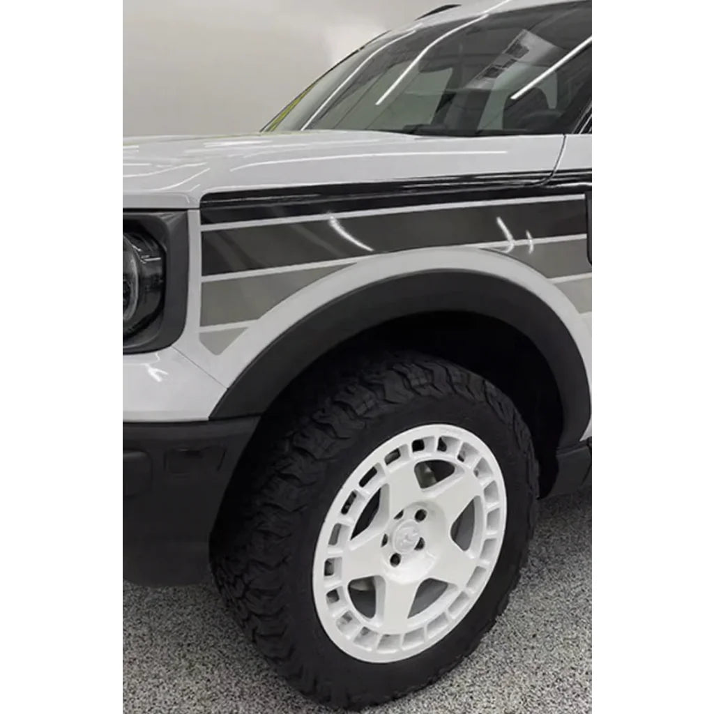 Retro Sunset Stripe Decal Kit for Ford Bronco Sport | Hood & Waist Line Vinyl Graphics