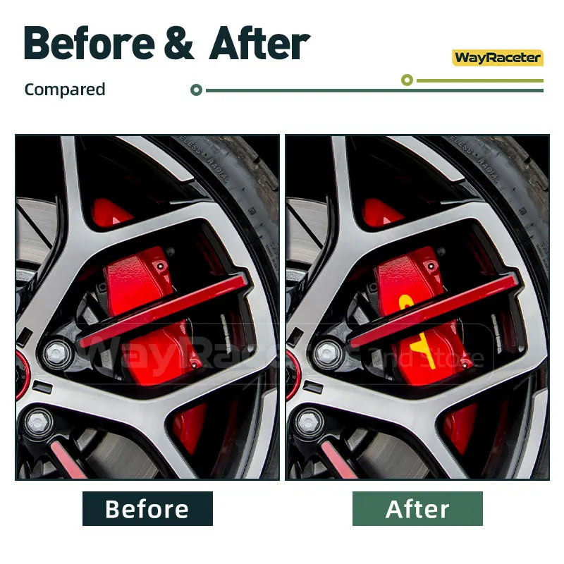 Renault Brake Caliper Decal Set – Hi-Temp Waterproof Reflective Vinyl | Megane RS, Clio, Sandero GT, Twingo, Laguna, Arkana (6 Pcs)