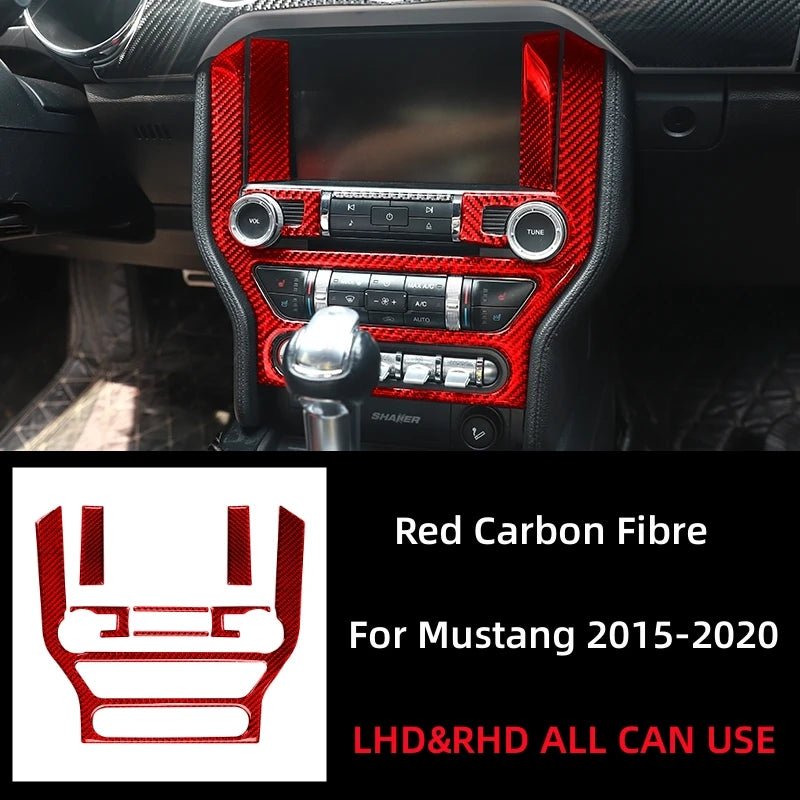 Carbon Fiber GPS Navigation Trim Frame for Ford Mustang GT (2015-2021) | Interior Vinyl Decal