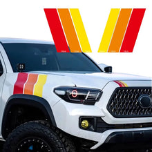 Load image into Gallery viewer, Retro Tri-Color Sunset Stripe Decal for Toyota 4Runner (2009–2024) | Fender, Hood, Trunk &amp; Grille Vinyl