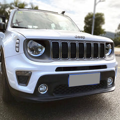 Angry Eyes Headlight & Dark Smoke Tail Light Decal for Jeep Renegade (2015–2022) | Matte Black Vinyl
