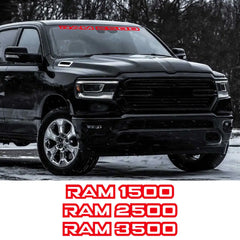 Front Windshield Logo Style Decal for Dodge RAM 1500 / 2500 / 3500 | Vinyl Truck Graphic Cover