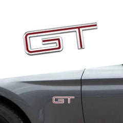 3D Chrome Metal GT Trunk Badge for Ford Mustang | Rear Decal Emblem Sticker