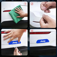 Cargar imagen en el visor de la galería, Door Reflective Safety Warning Stickers for Jeep Wrangler / Rubicon | 4-Piece JEEP Mark