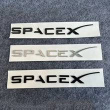 Cargar imagen en el visor de la galería, 3D ABS SPACEX Letter Emblem Badge for Tesla Rear Tailgate / Trunk | Car Sticker