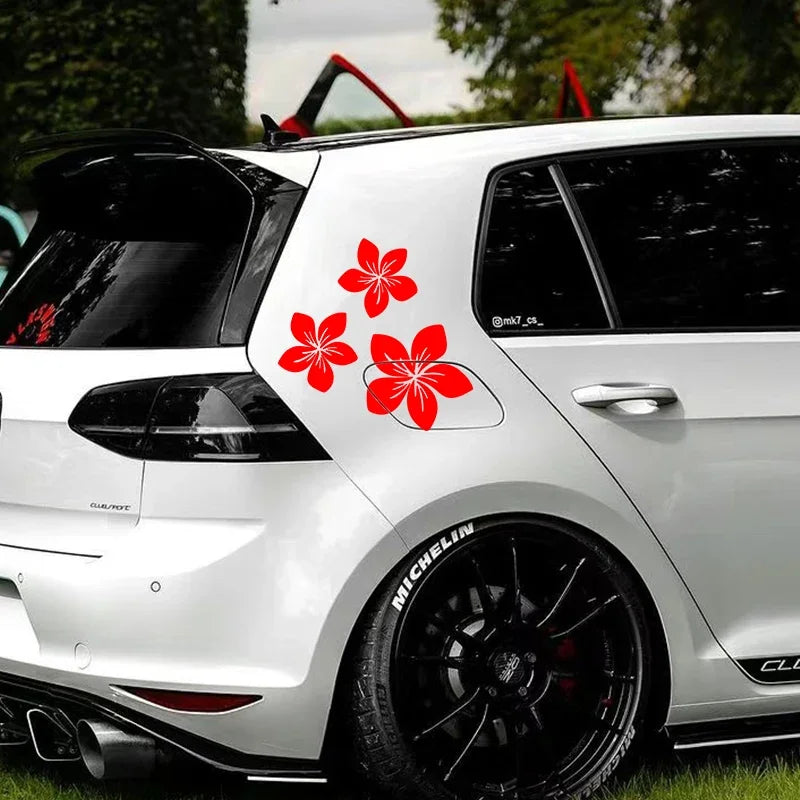 Flower Graphics Car Stickers - Multi-Size (6