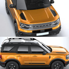 Hood Scoop Racing Stripe Decal for Ford Bronco Sport (2021+) | Vinyl Bonnet Body Graphic