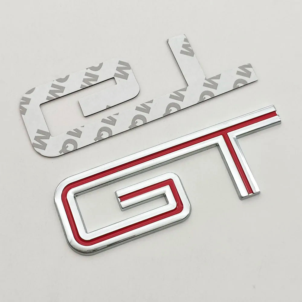 3D Chrome Metal GT Logo Trunk Badge | Ford F-150 / Mustang / Explorer / Ranger Decal