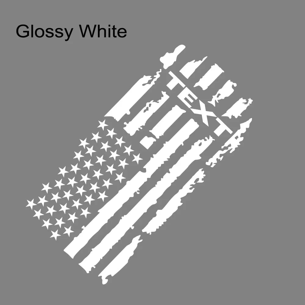 USA Flag Engine Hood Decal for Dodge RAM HEMI / Rebel / TRX | Bonnet Vinyl Graphic