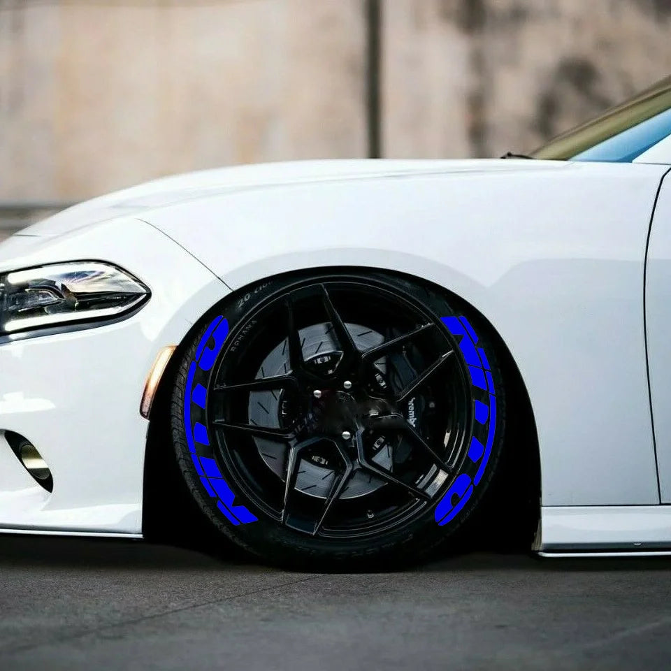 NITTO 3D Rubber Stereo Waterproof Tire Letter Sticker | Car & Moto