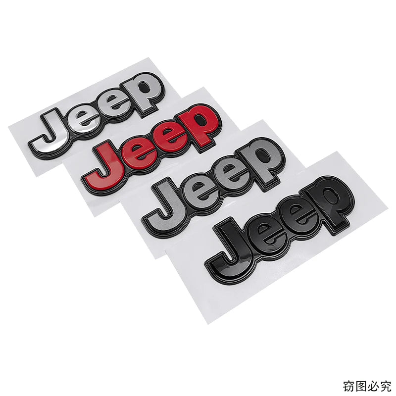 15.8cm ABS Side Body / Trunk Emblem Badge Sticker for Jeep Wrangler / Grand Cherokee | JEEP Logo
